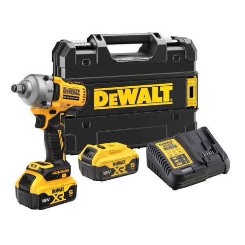 Акумулаторен ударен гайковерт DeWALT DCF891P2T-QW 18V 812Nm + 2 батерии и зарядно 