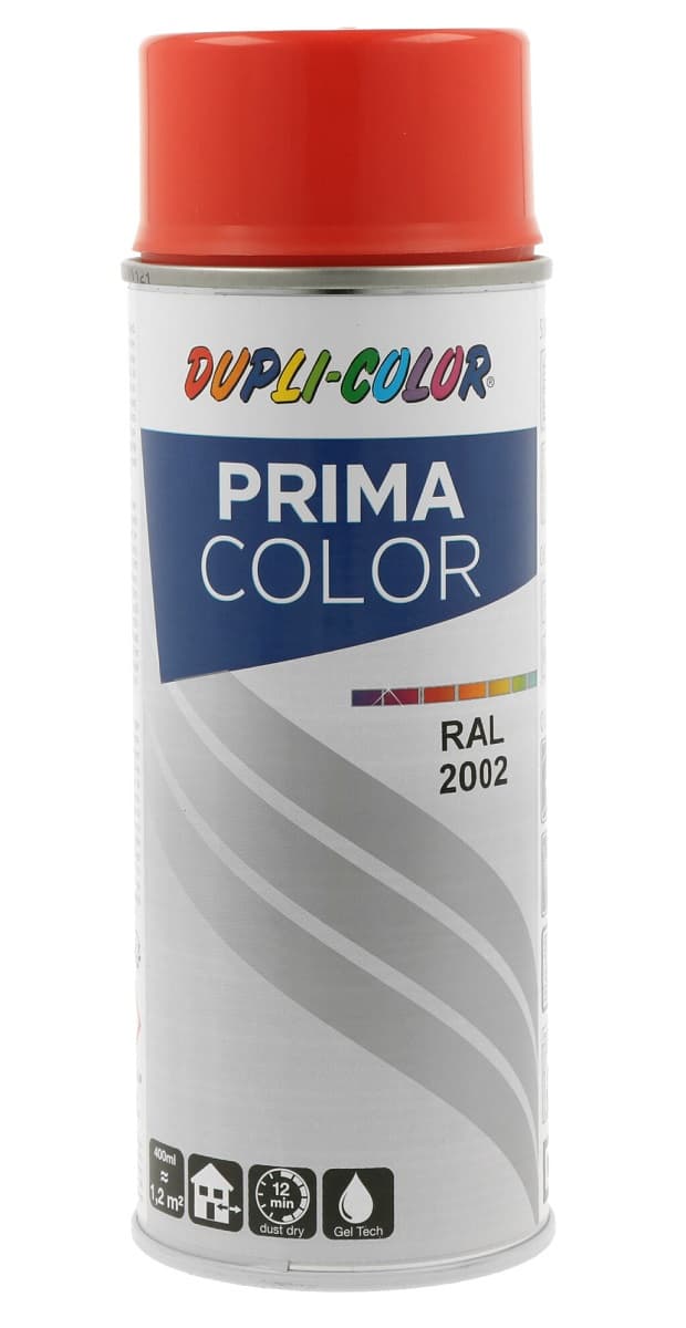 Спрей боя Dupli Color Prima RAL 2002 червено оранжево 400 мл