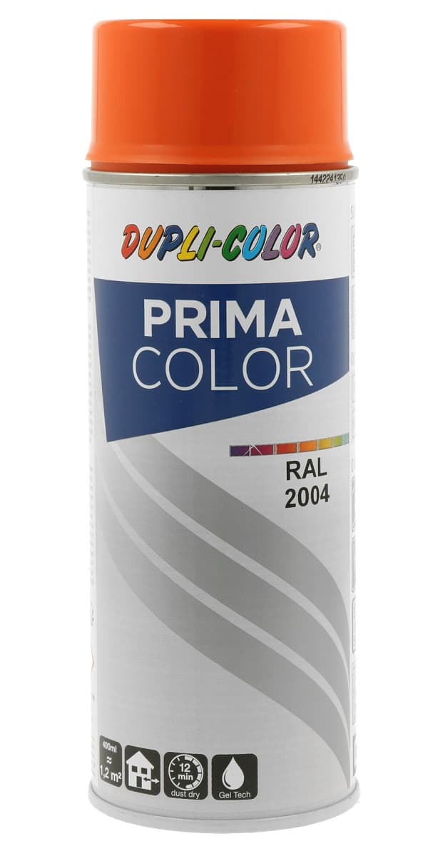 Спрей боя Dupli Color Prima RAL 2004 оранжева 400мл