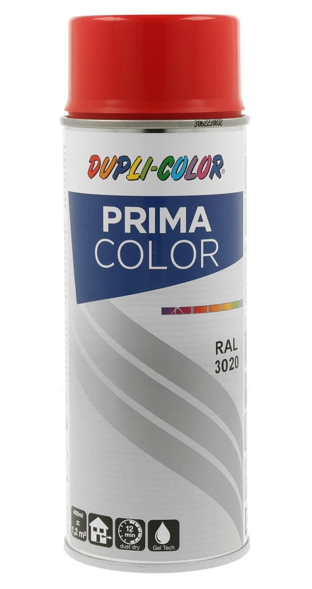 Спрей боя Dupli Color Prima RAL 3020 трафик червен 400 мл