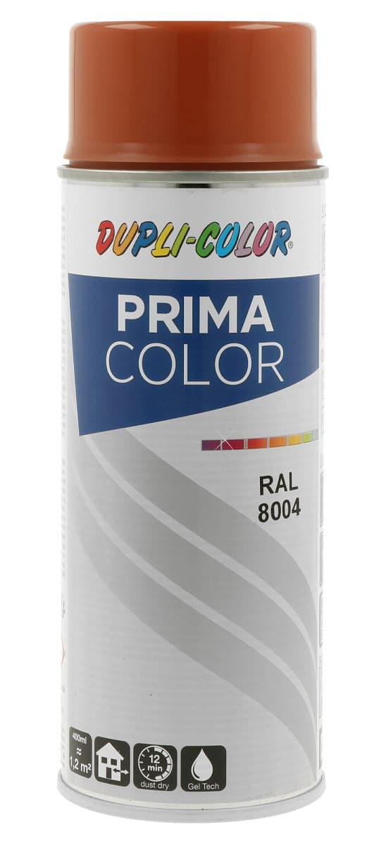 Спрей боя Dupli Color Prima RAL 8004 медно кафява 400мл