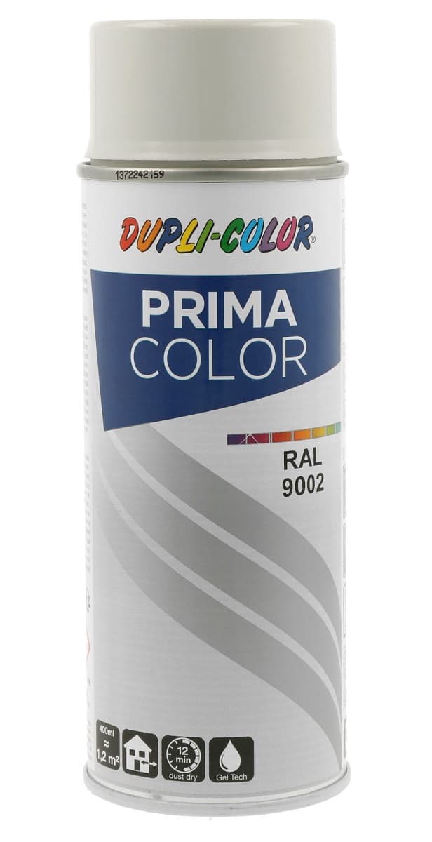 Спрей боя Dupli Color Prima RAL 9002 сиво-бяла 400мл