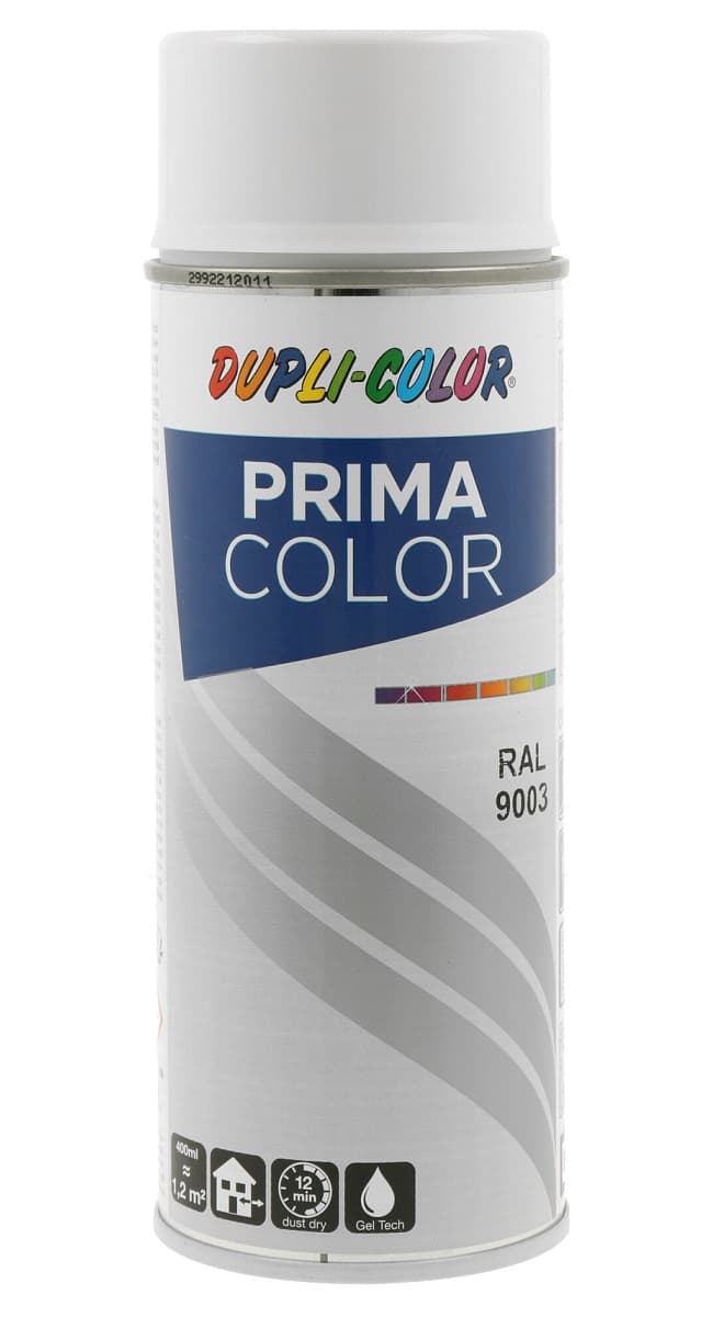 Спрей боя Dupli Color Prima RAL 9003 сигнално бяло 400мл