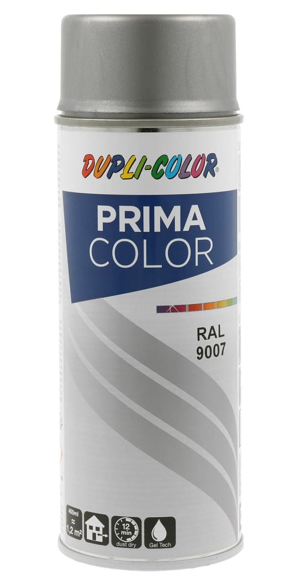 Спрей боя Dupli Color Prima RAL 9007 сив алуминий сатен 400мл