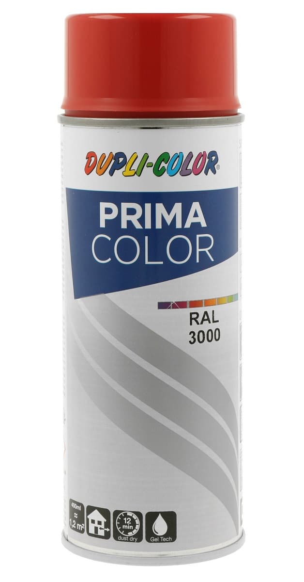 Спрей боя Dupli Color Prima RAL 3000 ярко червено 600мл