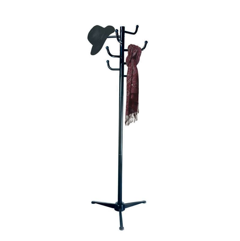 Метална закачалка за дрехи Kaktus M-K01-06 черна 180см