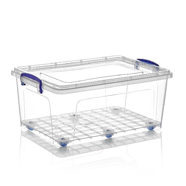 Кутия контейнер плитка с колела 55x37x24.5 см