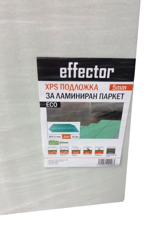 Подложка XPS Effector Eco 100х50см 5мм 