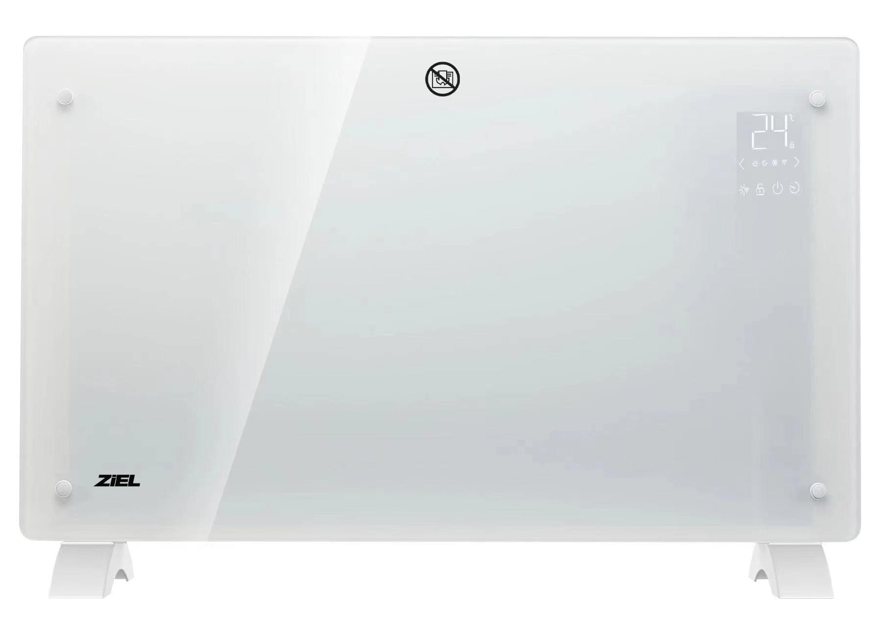 Конвектор със стъклен панел Ziel GPH-20EAW 2000 W Бял WiFi