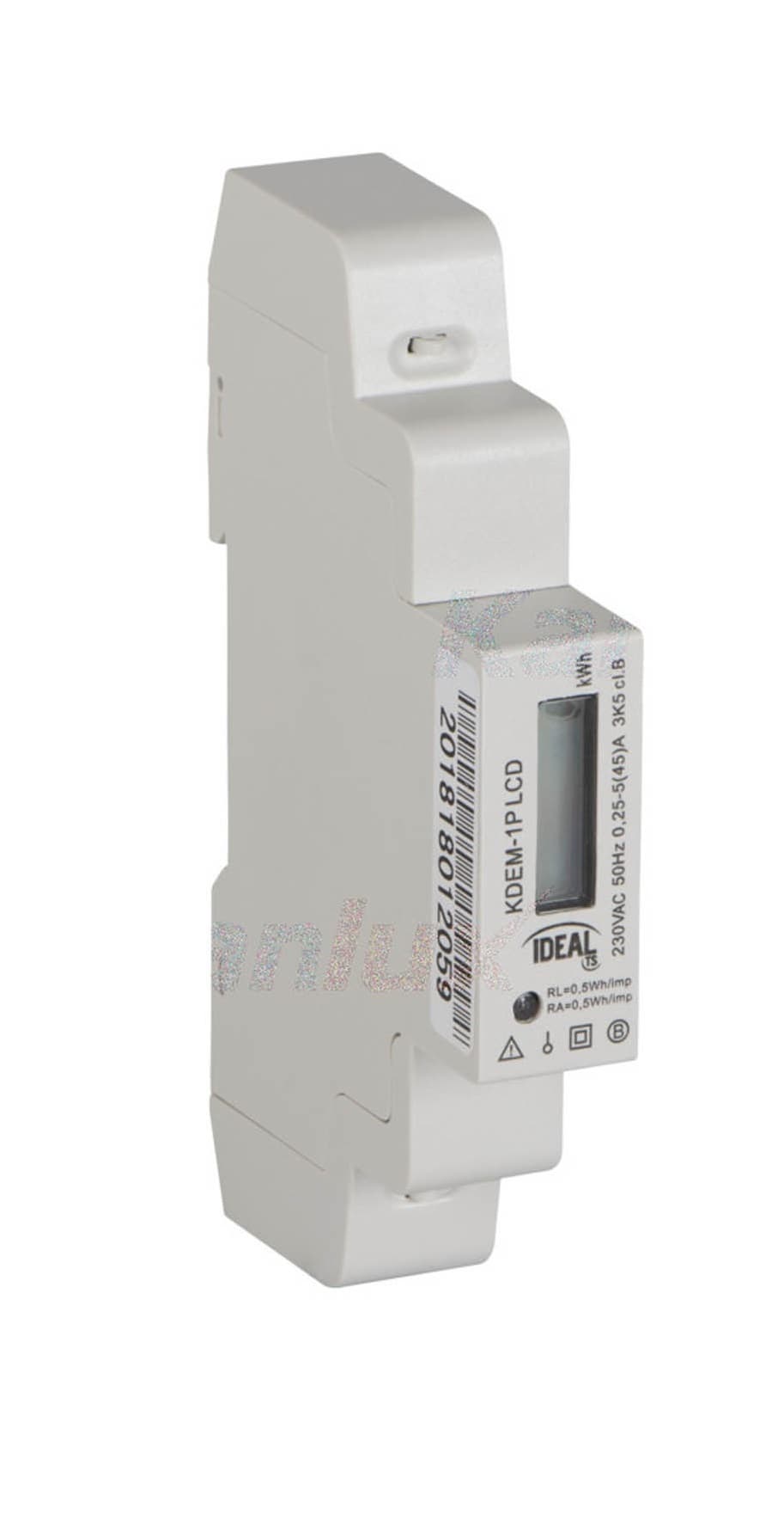 Електромер за шина с LCD Ideal 45А 230V 