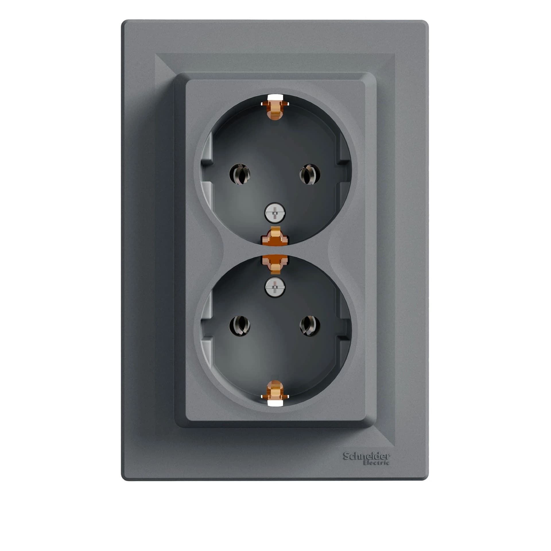 Двоен контакт Schneider Asfora EPH1400162 стомана 