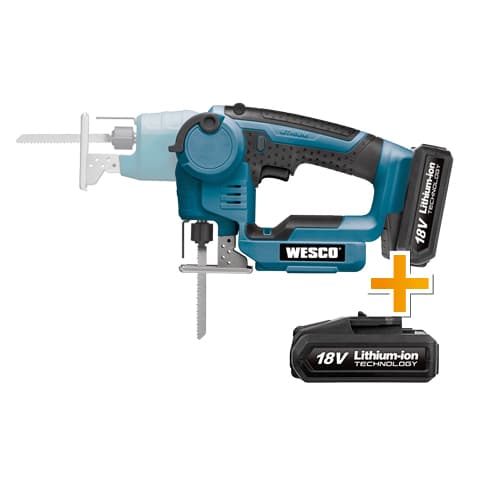 Акумулаторен прободен комбиниран трион Wesco WS2979 + Акумулаторна батерия Wesco WS9970