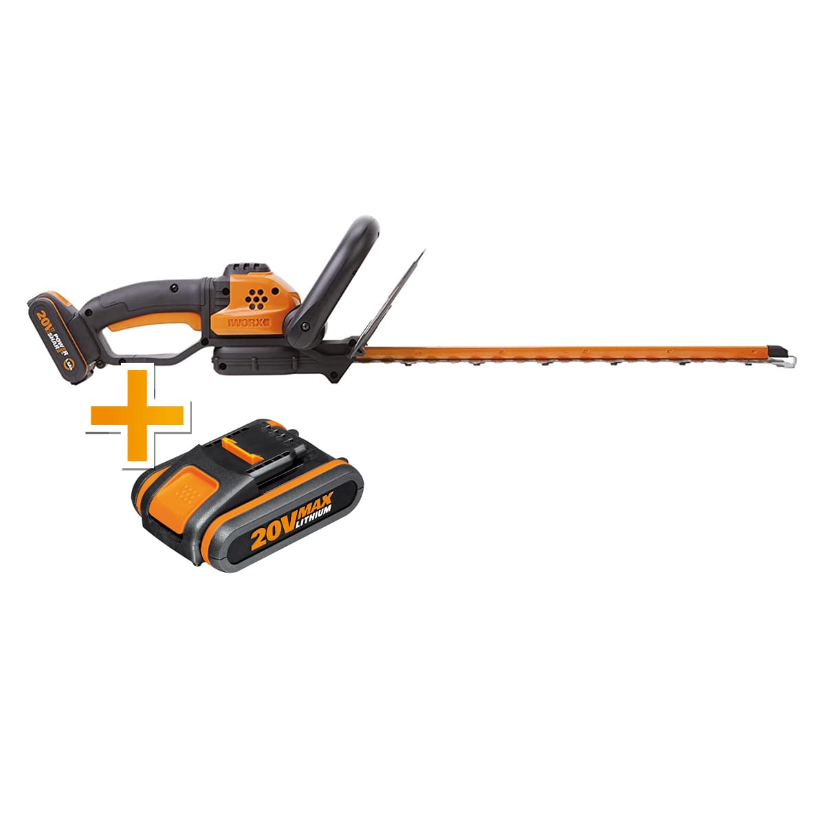 Акумулаторен храсторез Worx WG261Е 46см + Акумулаторна батерия Worx WA3551.1