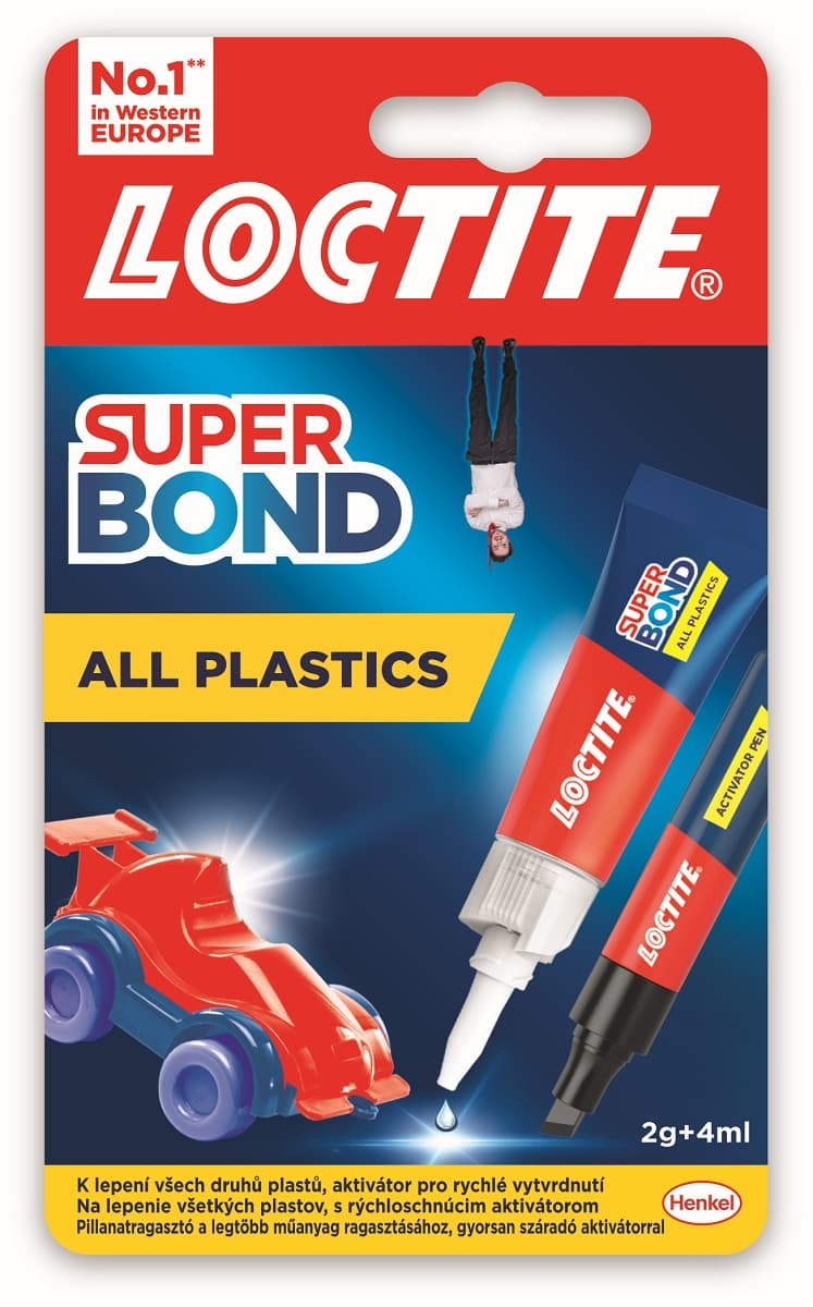 Секундно лепило за пластмаса Loctite Super Bond Аll Plastics 2г + 4мл