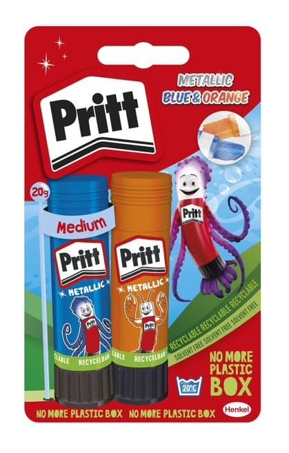 Лепило стик Pritt с металически ефект 2х20г