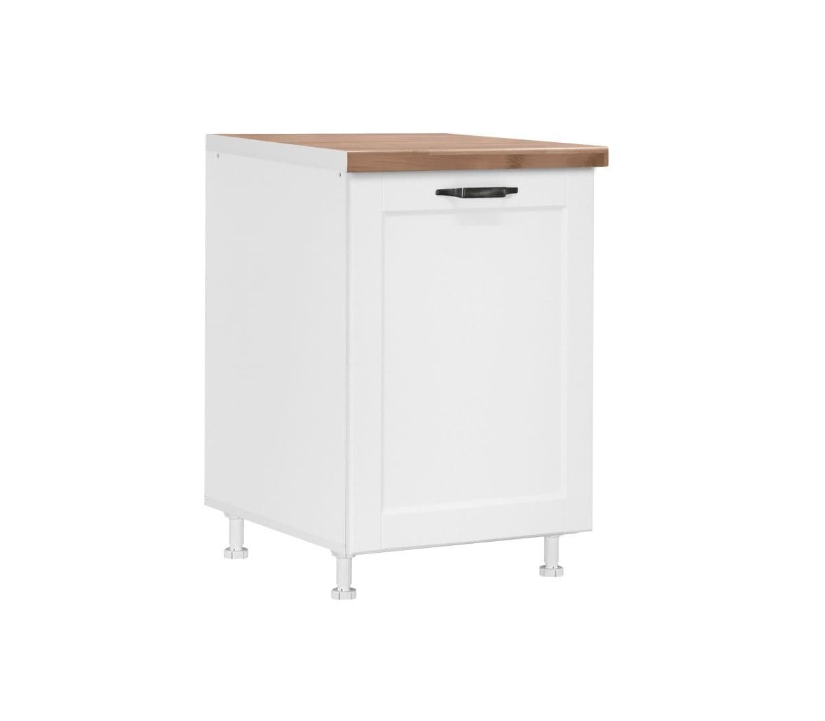 Долен шкаф с една врата и рафт Matis D50 Contempo бял