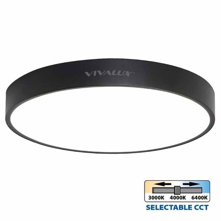 LED плафон Vivalux Luka 45W BK 3000-6400K