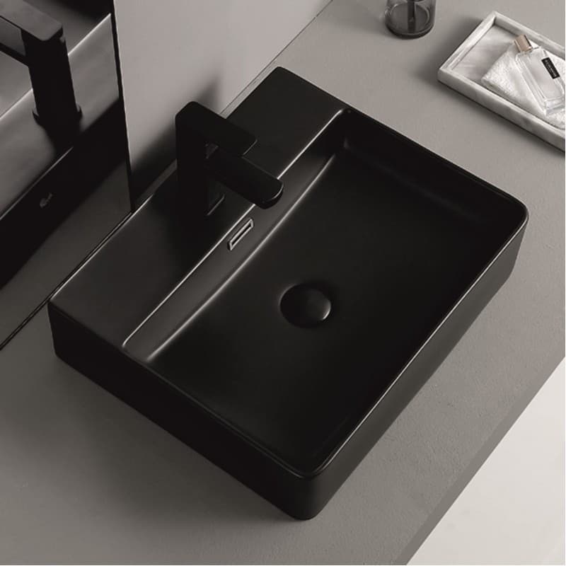 Порцеланов умивалник Inter Ceramic 5042MB черен мат 