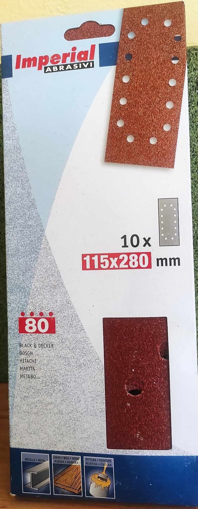 KE5 шкурка лист 115х280мм P080 / 10 броя