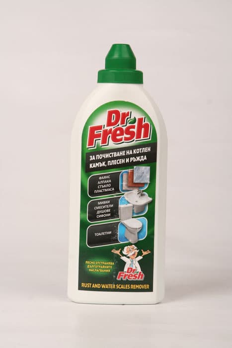 Препарат за фаянс за почистване на котлен камък, плесен и ръжда Dr. Fresh 500мл