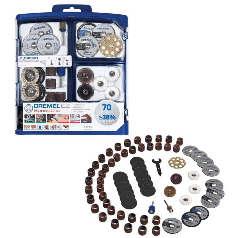 Универсален комплект Dremel EZ SpeedClic консумативи / 70 части