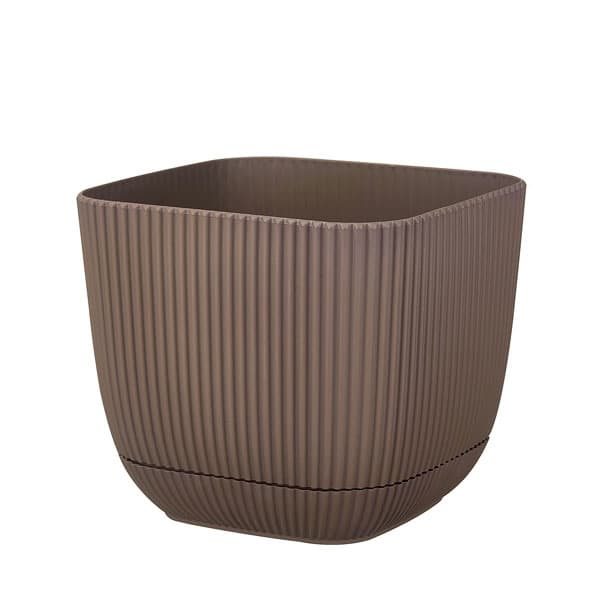 Квадратна саксия 19.3x19.3xh17см 4л тера