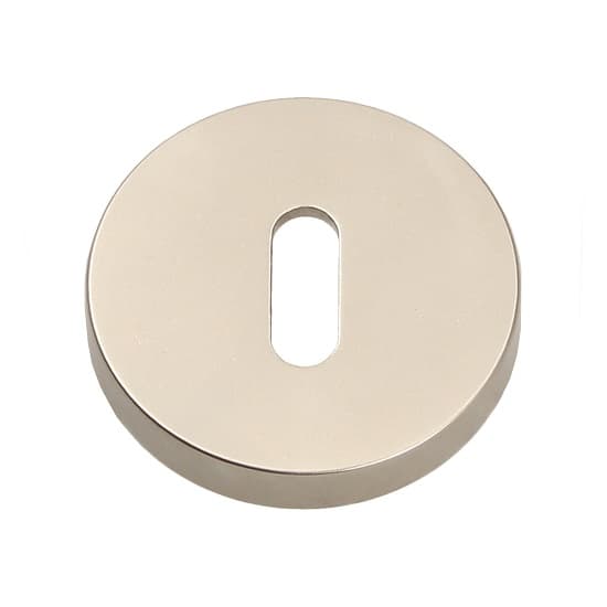 Кръгли розетки обикновен ключ Gamet Satin Nickel 2 броя