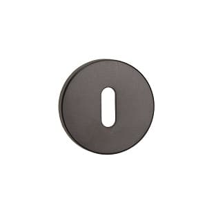 Кръгли розетки обикновен ключ Gamet Black Matt 2 броя