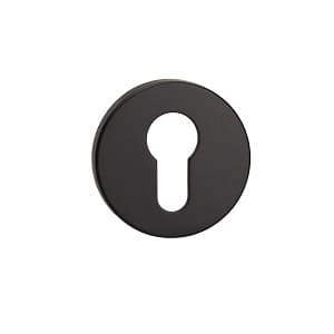 Кръгли розетки секретен ключ Gamet Black Matt 2 броя