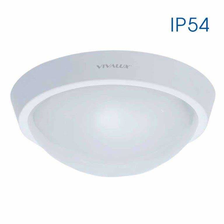 LED плафониера кръг Polka 18W WH CL IP54 4000K бяла