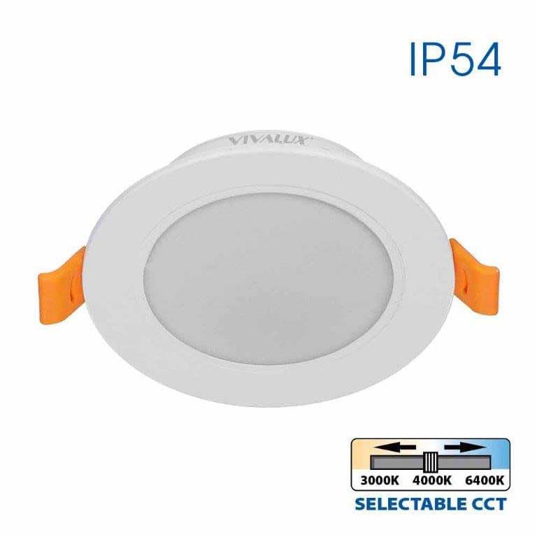 LED луна кръг Vera 9W 3000K-4000K-6400K IP54 бяла