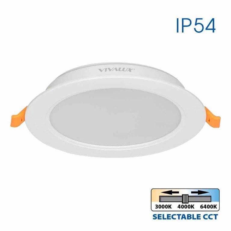 LED луна кръг Vera 12W 3000K-4000K-6400K IP54 бяла
