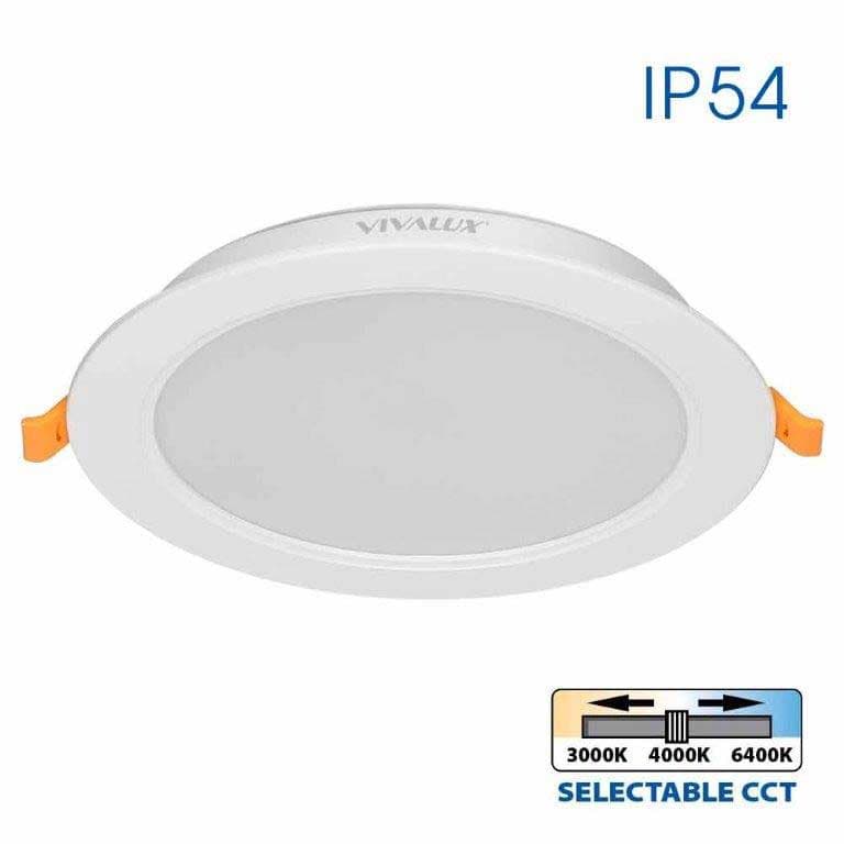 LED луна кръг Vera 18W 3000K-4000K-6400K IP54 бяла