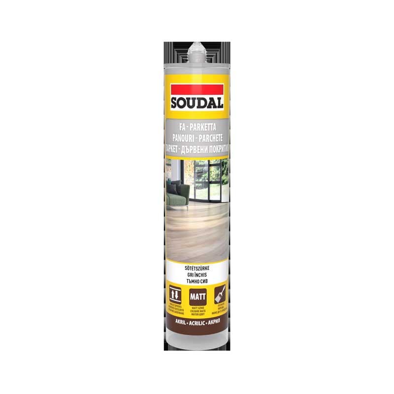 Паркетен уплътнител Soudal тъмносив 310мл