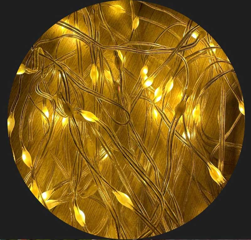 Коледни висулки 72 LED топла светлина IP44