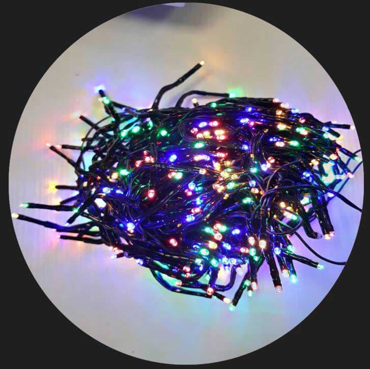 Коледни лампички Клъстер 320 LED разноцветни IP44
