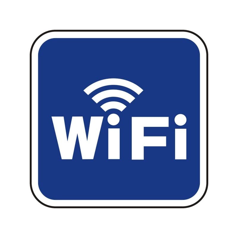 Стикер Налична безжична връзка WiFi 12х12 см 