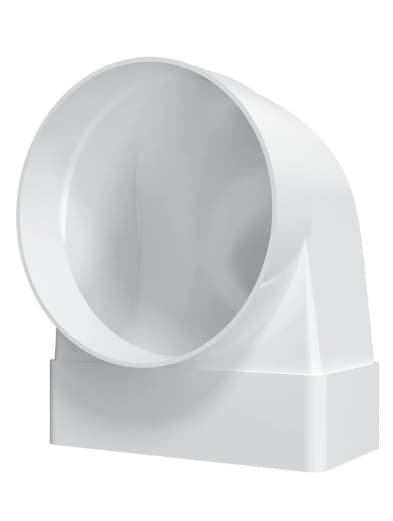 Коляно конектор Omson 620SK12.5FP 60x204мм/ф125мм