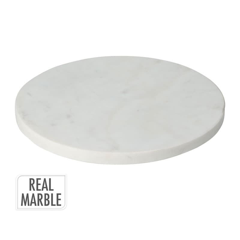 Дъска за сервиране Marble 24x24х1.5 см Бяла