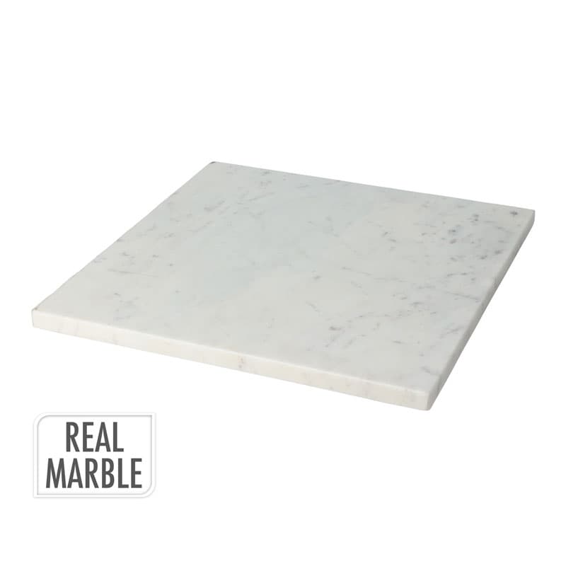 Дъска за сервиране Marble 30x30х1.5 см Бяла