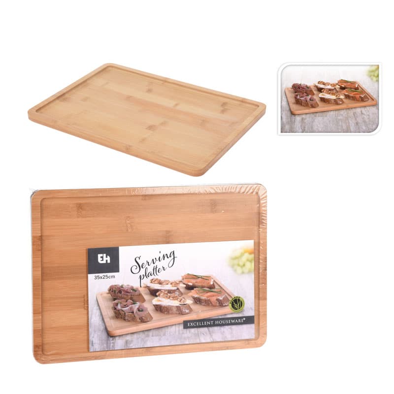 Дъска за сервиране Bamboo 35x25 см
