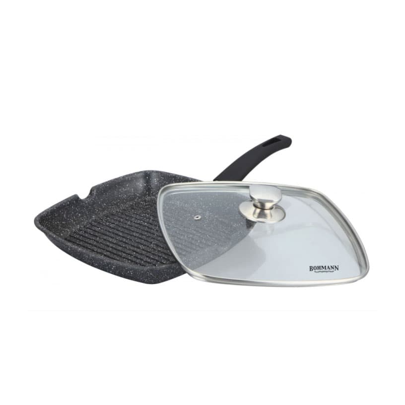 Грил тиган с капак Bohmann BH 1002-24MRB 24 см