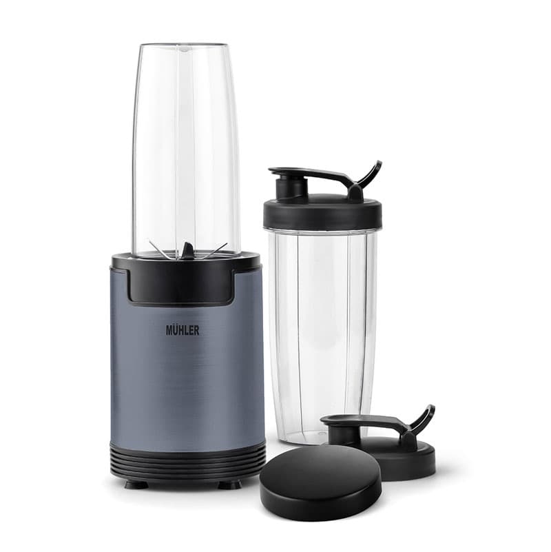 Нутри блендер с 2 чаши Muhler MNB-688 Ash Grey 600W