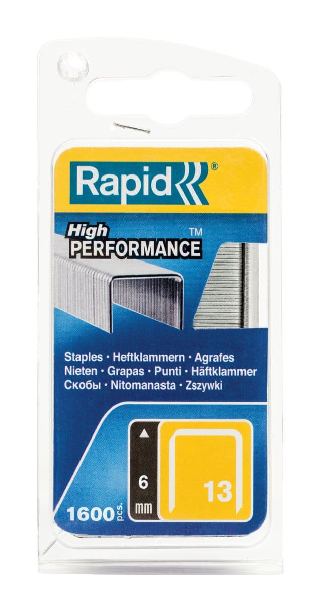Скоби за такер Rapid 13/6мм 1600 броя