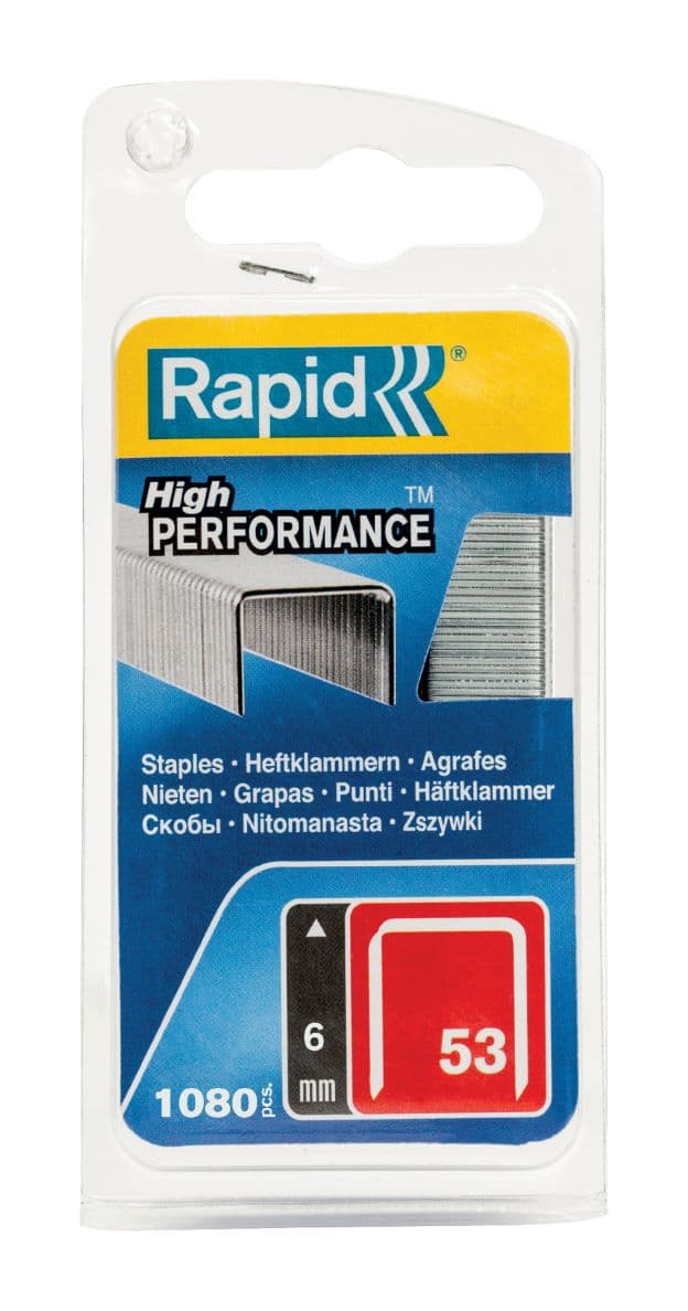 Скоби за такер Rapid 53/6мм 1080 броя