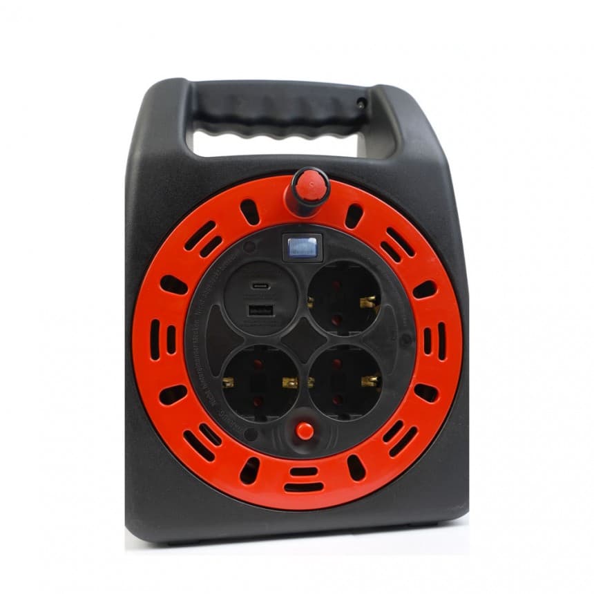 Макара с кабел Lightex Vulcan 3х1.5мм 15м термична защита
