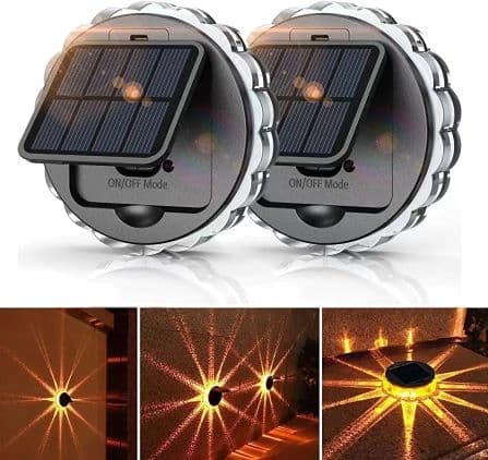 Соларни LED лампи за ограда, стъпала или стена My Garden SP-6577 / 2 броя