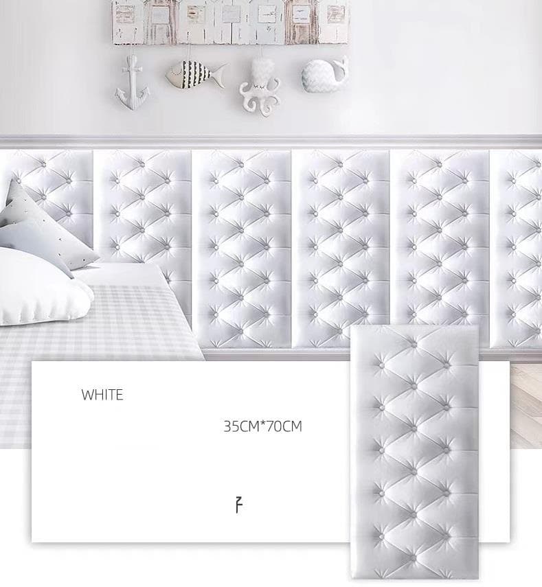 Топлоизолационно самозалепващо пано White Soft Bag 35х70х0,6см бяло