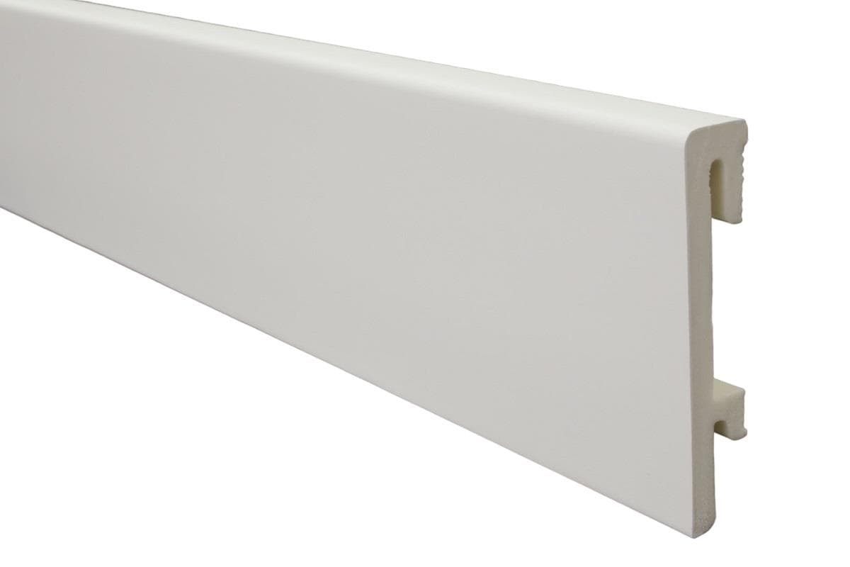 PVC перваз Salag Bravo 80 бял 2.4м