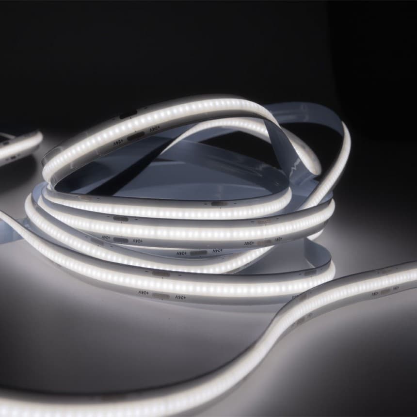 LED лента COB Lightex 13.6W/м 10мм неутрално бяла 5м